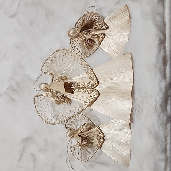 ANGELS  ORNAMENTS  CORN HUSK 🌽 - Picture 6 of 9